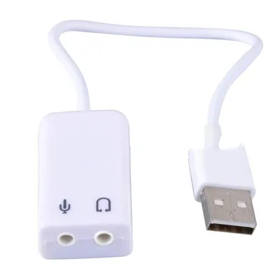 Usb Plastic Sound Card With Cable