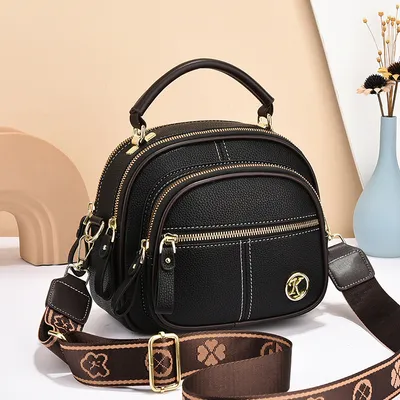Versatile Crossbody Bag For Women Multi-zipper Design Shoulder Bags With Portable Fashion Handbags