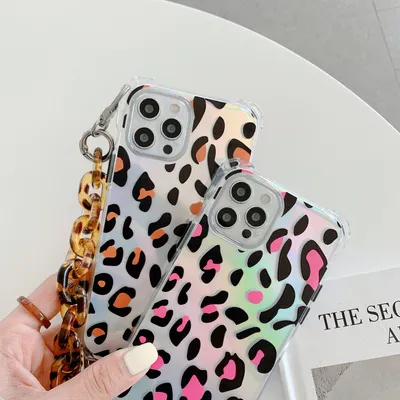Fashion Print Chain Phone Case Cover