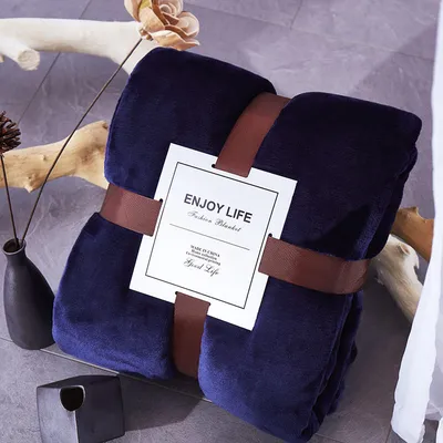 Double-sided thick coral fleece blanket