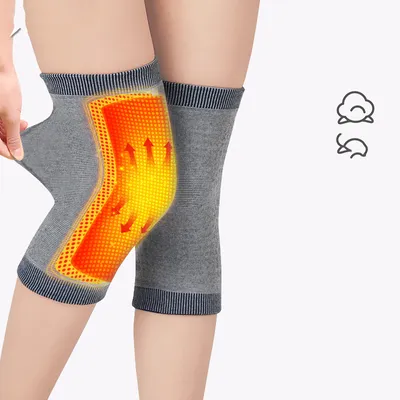 Self-heating coated knee pad sports knee protector