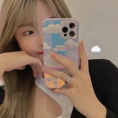 Dream Laser Cloud Transparent Phone Case