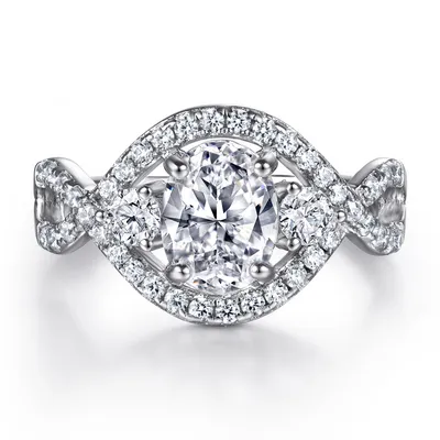 Sterling Silver Fashion Exaggerated Ring Women