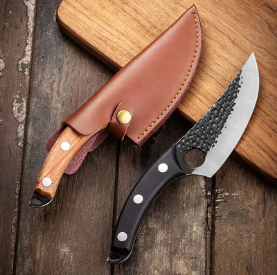Kitchen Knife Meat Cleaver Slaughtering Butcher Knife Chopping Boning Knife Raw Fish Filleting Cooking Tool