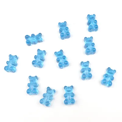 Jelly Transparent Bear Resin Accessories Creative Diy Earrings Necklace Material