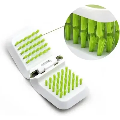 U-Shaped Cleaning Brush,Multi-Purpose Car Seat Belt Cleaning Brush Double-Sided U-Shaped Folding Interior Seat Belt Cleaning Tool