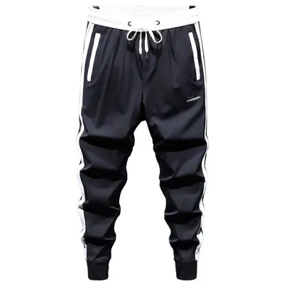 Polyester Men's Harem Sweatpants With Tied Feet