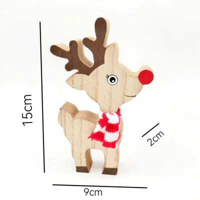 Christmas Ornaments Pendant Hanging Gifts Elk Deer Snowflake Xmas Tree New Year Party Decorations For Home