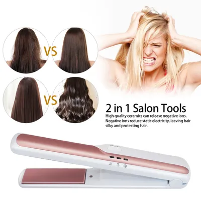 USB wireless charging hair straightener