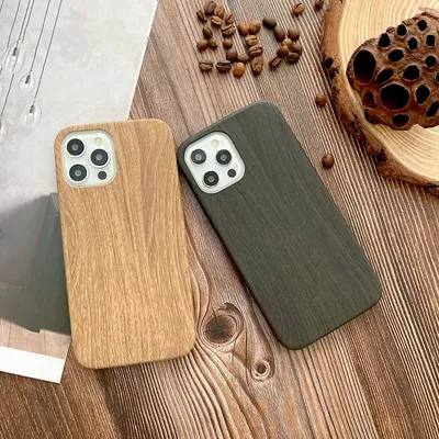 Home Wood Grain Phone Case Protector