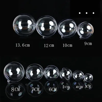 Pendant transparent colored balls