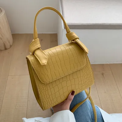 Stone pattern shoulder bag
