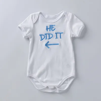 Cartoon animal alphabet black white baby romper