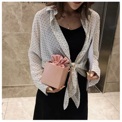 Women's bags new pumping bucket bag