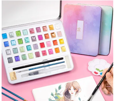 Pearlescent Nail Solid Watercolor Pigment