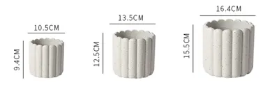 Nordic Cement Flower Pot Frosted Fashion Simple Literary Personality