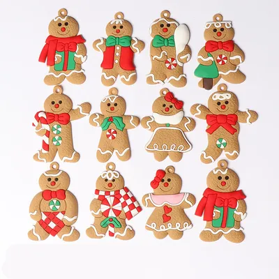 Hanging gingerbread man ornament