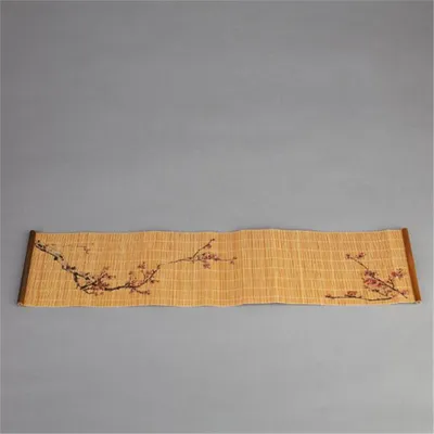Natural Print Bamboo Tea Mat Insulation Pad