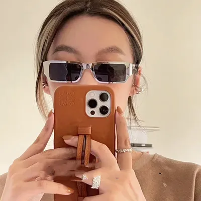 Men's And Women's Fashion Retro Punk Rectangular Sunglasses