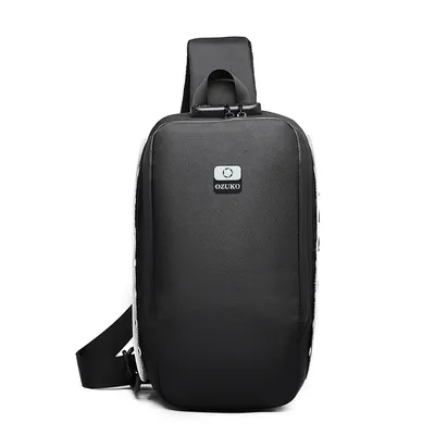Men's USB multi-function shoulder bag