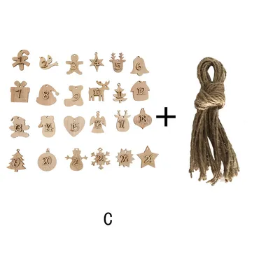 Digital Tag Holiday Gift Packaging Hollow Carving Listing Crafts Wood Decoration