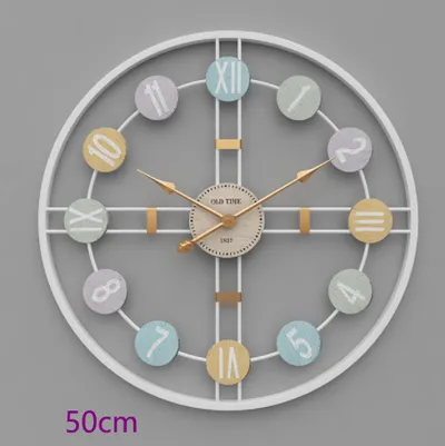 Creative And Simple Craft Wrought Iron Clock