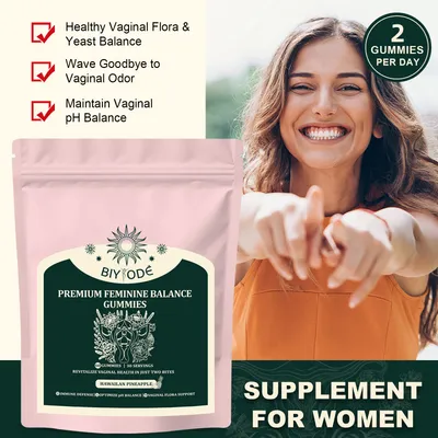 Factory Ready Stock Wholesale OEM ODM Custom Vaginal Vitamin Healthy Vaginal Flora Feminine Balance Gummies For Digestive And Immune Enhancement