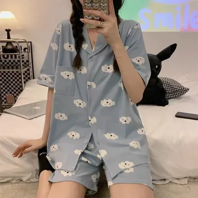 Pajamas Women Thin Cute Foundation Love