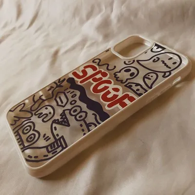 Mobile Phone Case Graffiti Transparent Silicone