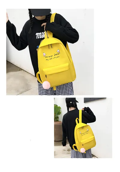 Schoolbag Female Large-Capacity Waterproof Korean Version