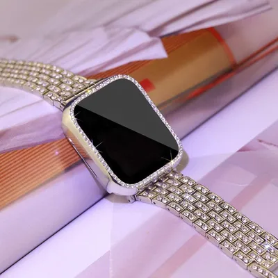 A Set Of Five-row Diamond-studded Straps With A Pc Watch Frame