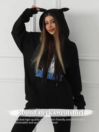 Women's Fashionable Casual Printed Long Sleeved Sweatshirt