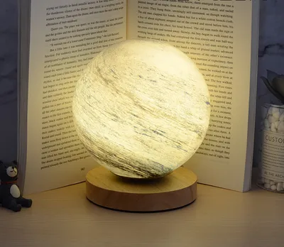 إضاءة قمرية إبداعية بتقنية LED لغرفة النوم، تُشبه النجوم