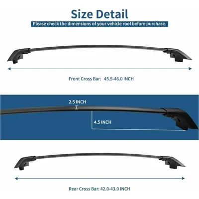 Roof Rack Cross Bars For T Oyota 2019-20 RAV4 Aluminum Luggage Cargo Bag Carrier