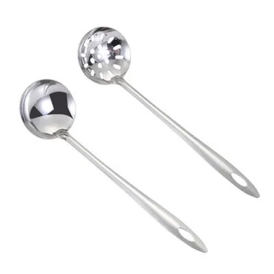 Hanging Stainless Steel Soup Spoon With Bare Body Handle Colander