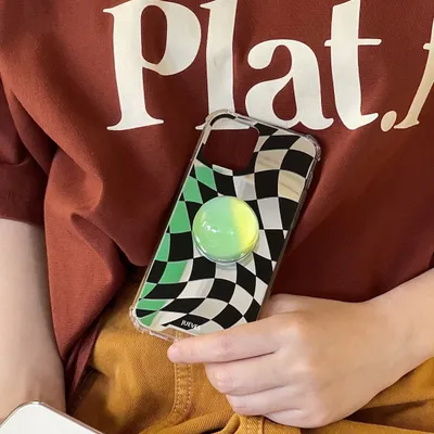 Mirror Checkerboard Phone Case For Iphone12