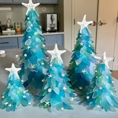 Beach Starfish Christmas Tree Resin Craft Decoration Ornaments