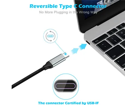TYPE-C Fast PD Data Cable 5 Core Braided