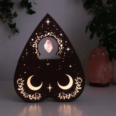 Creative Love Crystal Lamp Wooden Craft Decoration