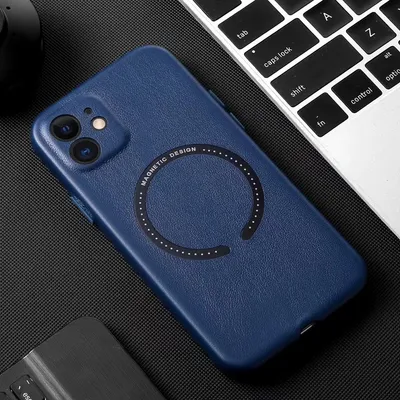 Magnetic Leather Fine Hole Phone Case