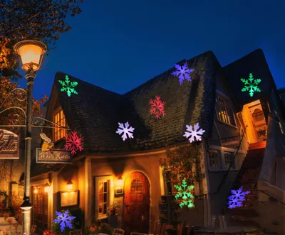 Led Outdoor Waterproof Snowflake Projection Lamp