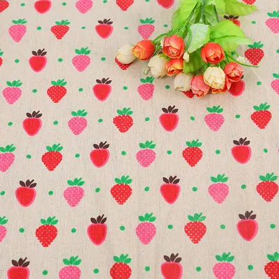 Fruit Series Cotton And Linen Fabric