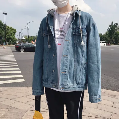Men's Fashion Hong Kong Style Denim Jacket