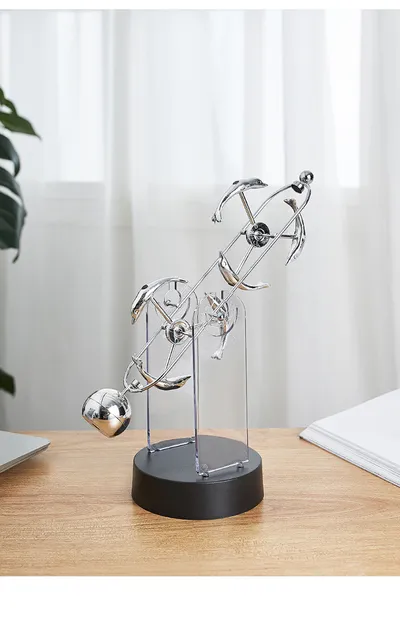 Creative Personality Newton Pendulum Permanent Motion Instrument Studio Shelf Decoration Nordic TV Cabinet Decoration Crafts