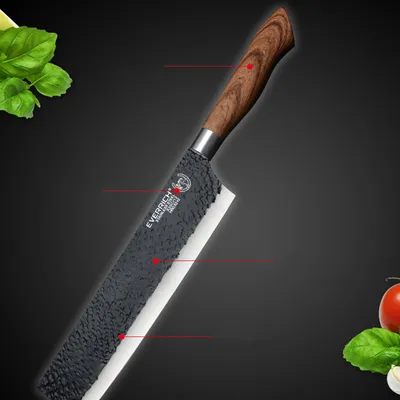 Kitchen Knives Stainless Steel Black Non-stick Knife 6 Piece Set