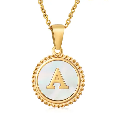 Fashion Stainless Steel Letter Necklace Female