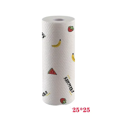 Non-stick Kitchen Printing Lazy Dry And Wet Dual-use Household Rag Disposable Non-woven Fabric