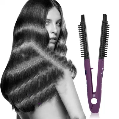Hair curling stick dual-purpose hair straightener buckle hair curler electric coil comb plywood