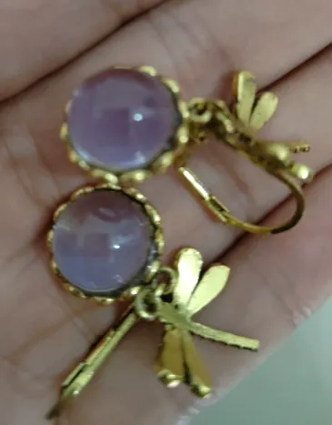 Fashion Jewelry Women's Earrings Hanging Vintage Dragonfly Pendant Earring Boho Chakra Blue Moonstone Drop Earrings For Women Wedding Charm Ethnic Jewellery