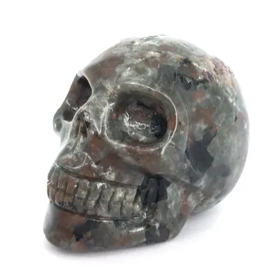 Natural Crystal Carving 2-inch Flame Stone Bone Figurine Crafts Ornaments
